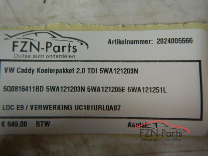 VW Caddy 2K Koelerpakket 2.0 TDI