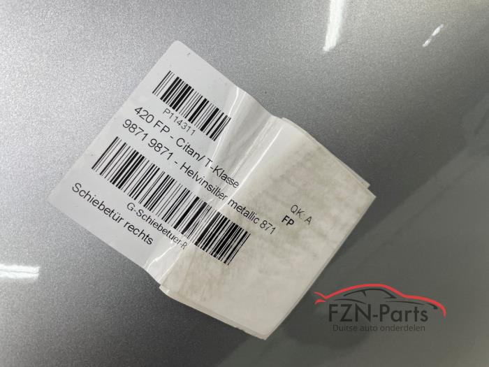 Mercedes-Benz Citan W420 Elektrische Schuifdeur Rechts Compleet met ruit