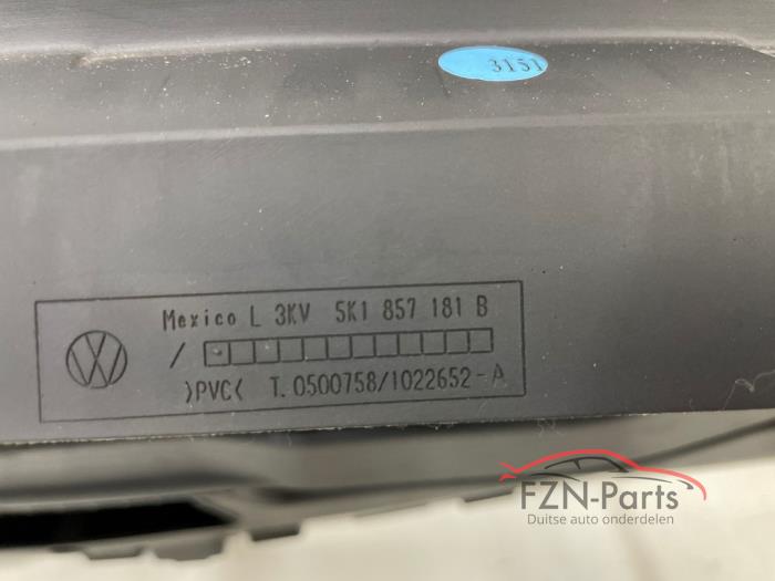 VW Golf 6 Dashboard Los Titaniumzwart