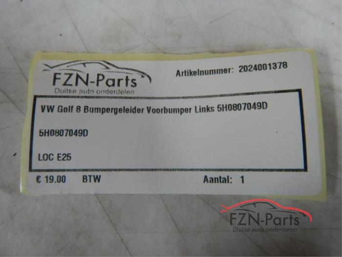 VW Golf 8 Bumpergeleider Voorbumper Links