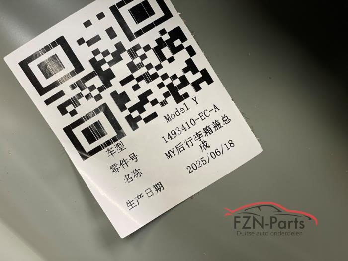 Tesla Model Y Achterklep GRU Ongespoten