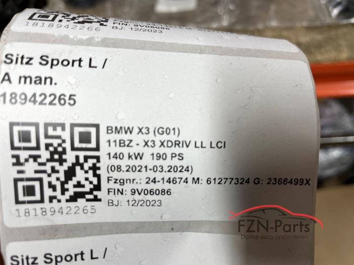 BMW X3 G01 Interieur Sport-line Leer compleet met deurpanelen