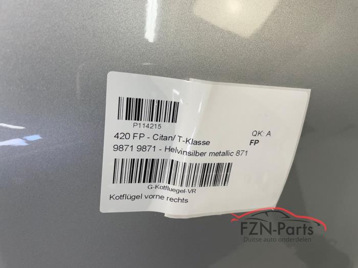 Mercedes Benz E-Citan W420 Zijscherm Rechts voor 871