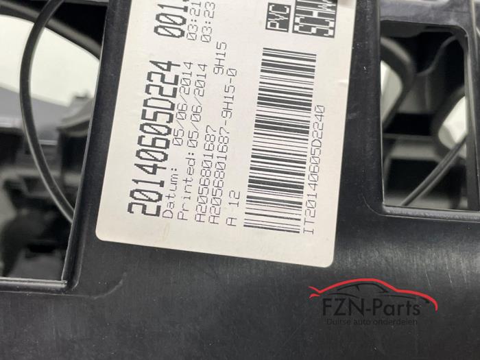 Mercedes-Benz W205 Dashboard Zwart Los Leer Grijs stiksel