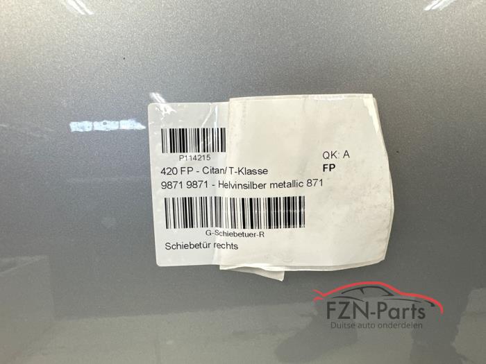 Mercedes Benz Citan W420 Schuifdeur Rechts 871