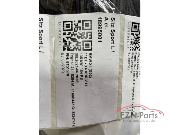 BMW X4 G02 Interieur Leer Sport-Line Memory Met deurpanelen