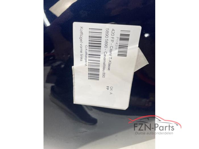 Mercedes-Benz Citan 420 Spatscherm Links voor 890