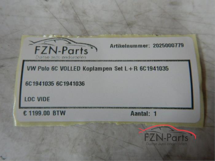 VW Polo 6C Volled Koplampen Set Links+Rechts