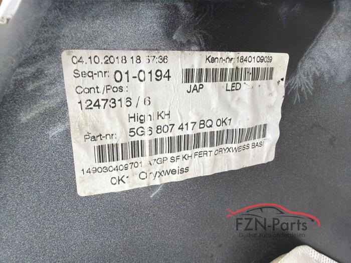 VW Golf 7 Facelift Achterbumper Chrome LOK1