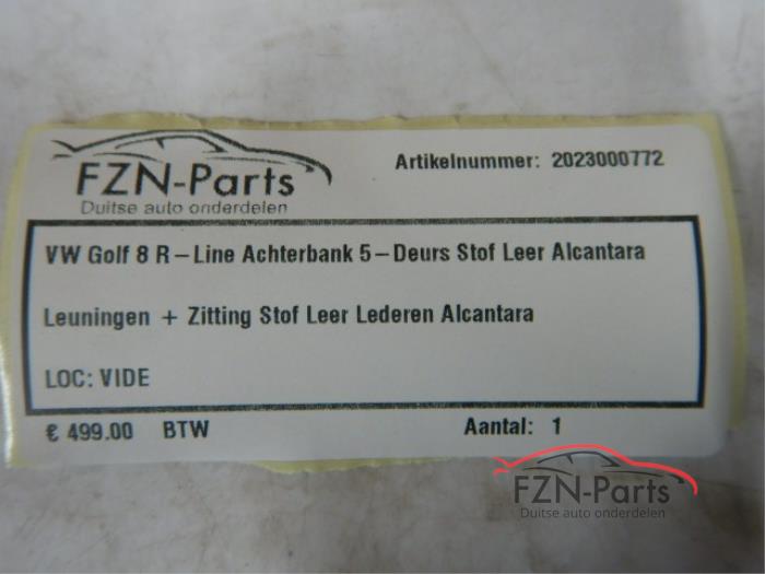 VW Golf 8 R-Line Achterbank 5-Deurs Stof Leer Alcantara