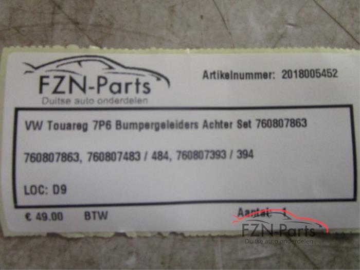 VW Touareg 760 Bumpergeleiders Achter Set