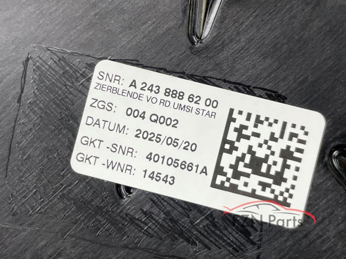 Mercedes-benz EQB W243 Grille Cameravoorbereiding