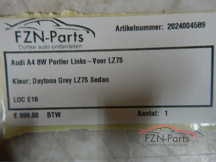 Audi A4 8W5 Sedan Portier Links-voor LX7R