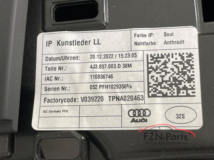 Audi E-tron GT Dashboard los HUD