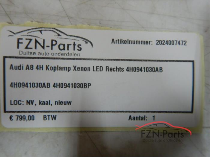 Koplamp rechts Audi A8 (23672733)