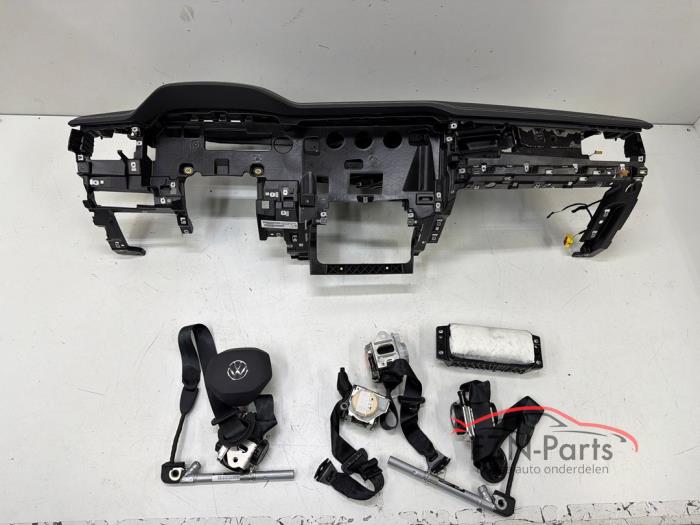 VW Touareg 760 Airbagset+ Dashboard HUD Leer Wit stiksel