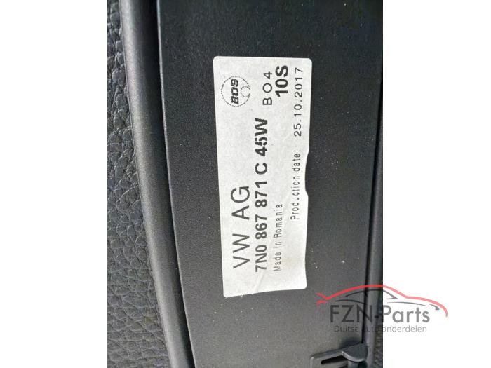 VW Sharan 7N0 Rollo bagageruimte