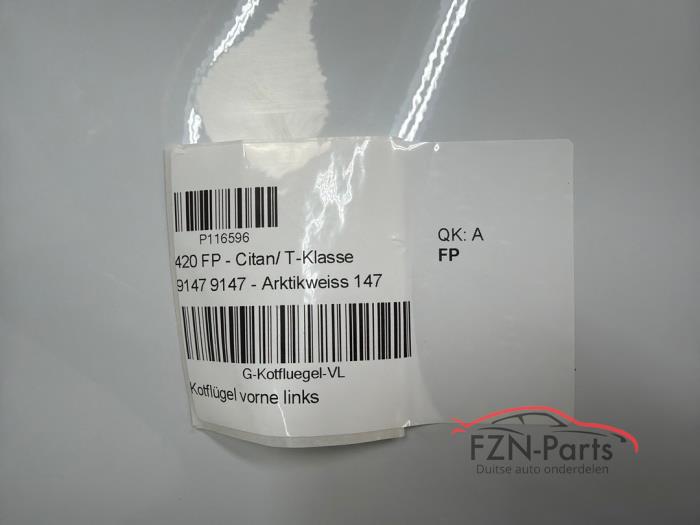 Mercedes-Benz Citan 420 Zijscherm spatscherm Links-voor