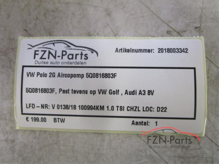 Aircopomp Volkswagen Polo (23653380)