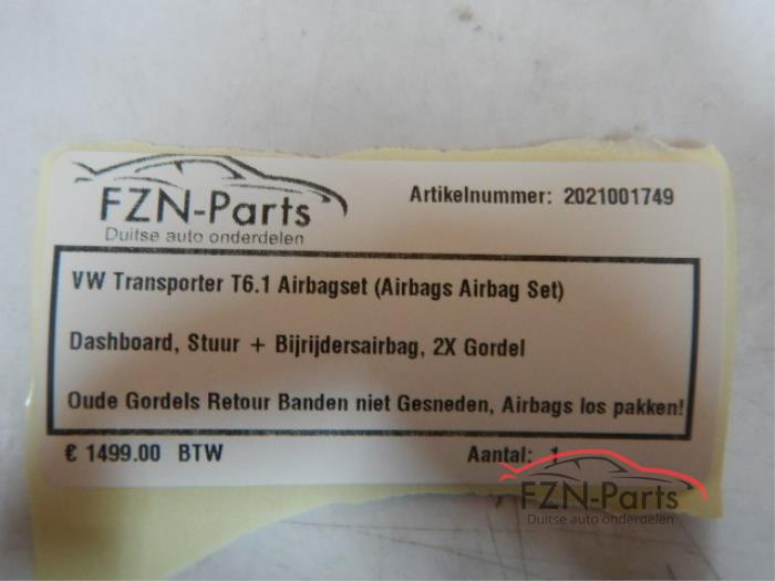 VW Transporter T6.1 Airbagset (Airbags Airbag Set)