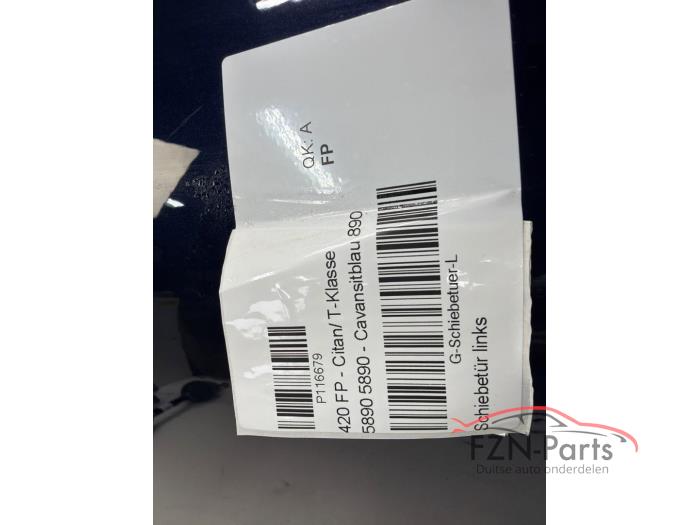 Mercedes-Benz Citan 420 Portier Schuifdeur Links 890 Lange versie