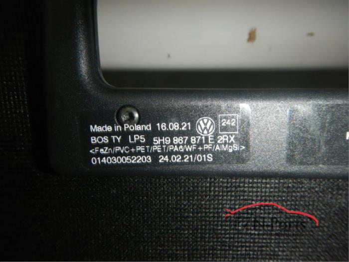 VW Golf 8 Variant Bagage Rollo Afdekzeil