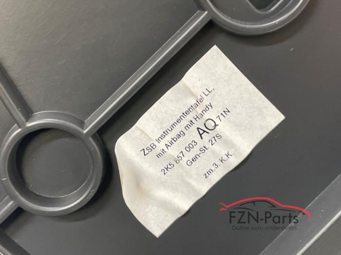 VW Caddy Dashboard los met telefoonhouder