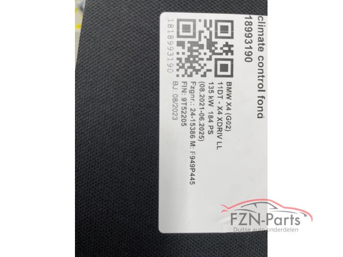 BMW X4 G02 LCI Hoedenplank 2-delig