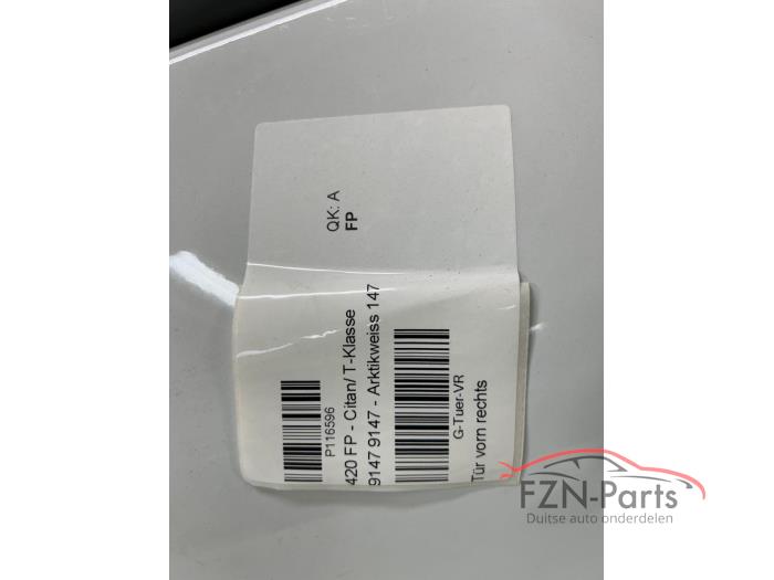 Mercedes Benz Citan W420 Portier Rechts-voor 9147