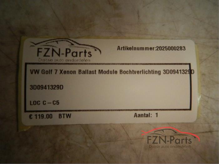 VW Golf 7 Xenon Ballast Module Bochtverlichting