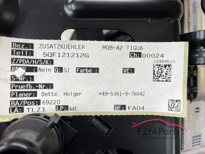 VW Tiguan 5NA R 2.0 Extra Radiateur+houder Rechts