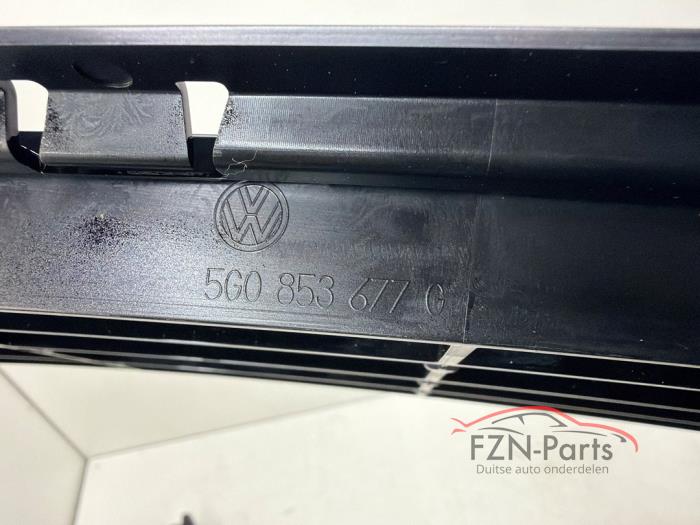 VW Golf 7 R voorbumper Inleg Hoogglanszwart ACC