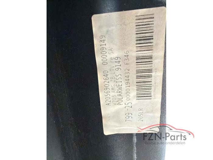 Mercedes-Benz W205 C-klasse C63 Sedan sideskirt rechts Wit