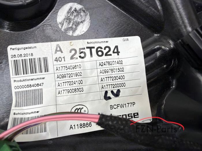 Mercedes-Benz W177 A-Klasse Ruitmechaniek met Speaker