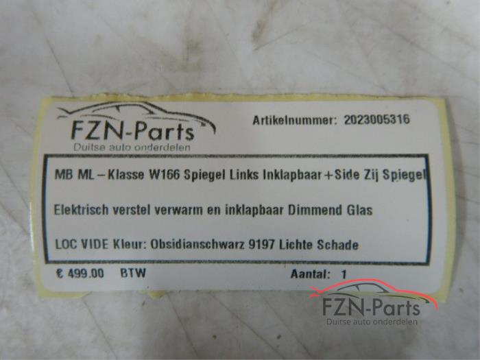 Mercedes-Benz ML-Klasse W166 Spiegel Links Inklapbaar