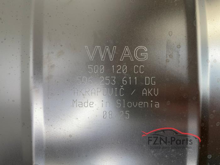 VW Golf 8 GTI Clubsport Facelift Akrapovic Uitlaat Compleet middendemper Einddemper