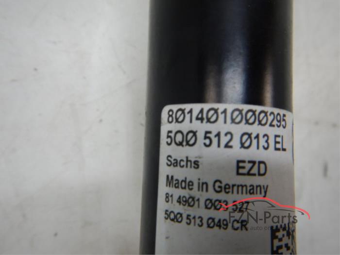 VW Golf 7 Schokdemper Veerpoot Achterzijde Links/Rechts
