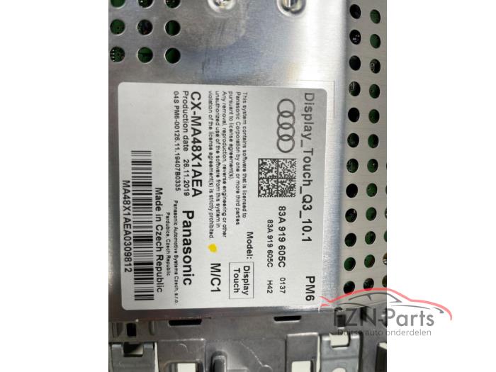 Audi Q3 83A Navi navigatie display