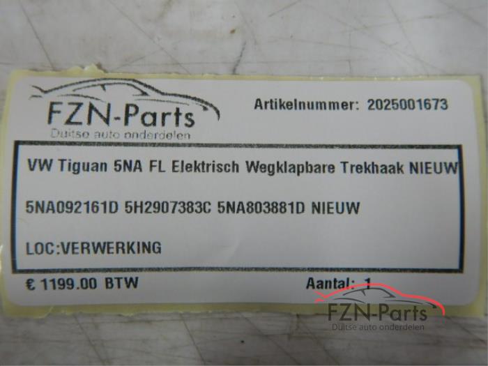 VW Tiguan 5NA FL Elektrisch wegklapbare trekhaak NIEUW