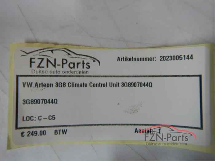 VW Arteon 3G8 Climate Control Unit