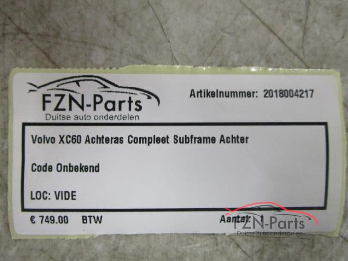 Volvo XC60 Achteras Compleet Subframe Achter