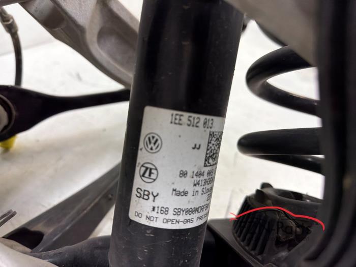 VW ID7 14A Wielophanging Fusee schokdemper draagarmen trommelrem Links-achter