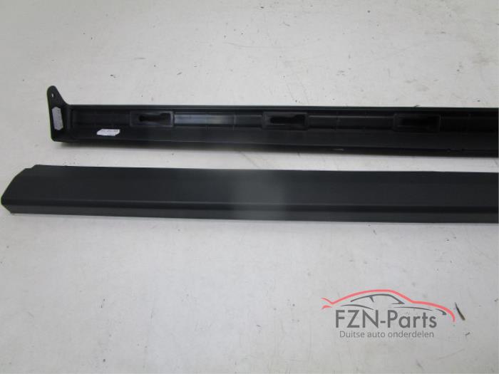 VW Polo 2G GTI R-Line Sideskirt set L+R Zwart 9B9