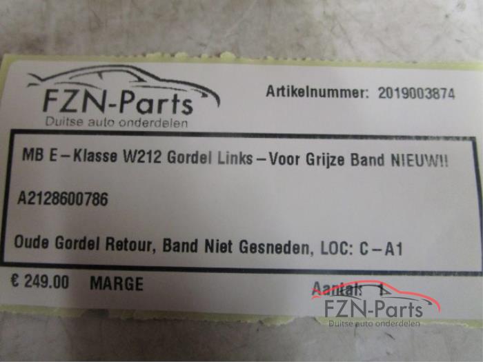 Mercedes-Benz E-Klasse W212 Gordel Links-Voor