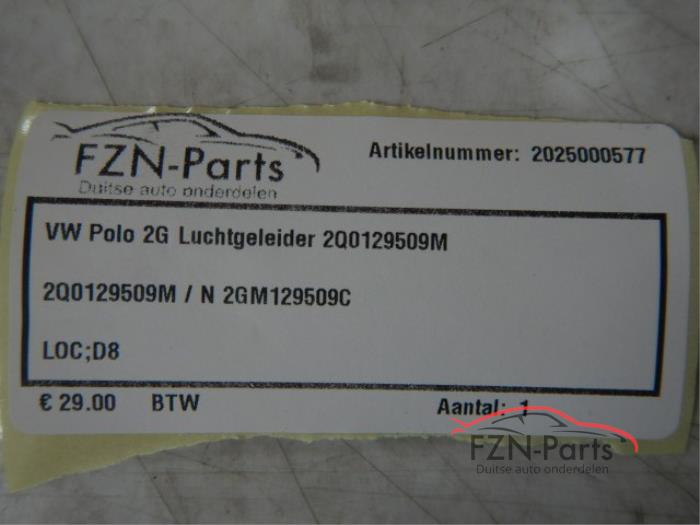 VW Polo 2G Luchtgeleider