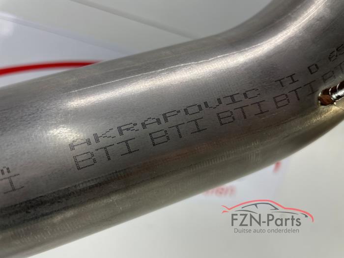 VW Golf 8 GTI Clubsport Facelift Akrapovic Uitlaat Compleet middendemper Einddemper