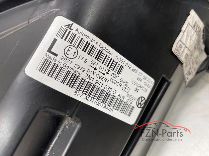 VW Sharan 7N1 Xenon LED Koplamp Links Mist lampje en module