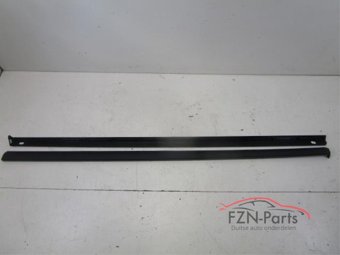 VW Polo 2G GTI R-Line Sideskirt set L+R Zwart 9B9