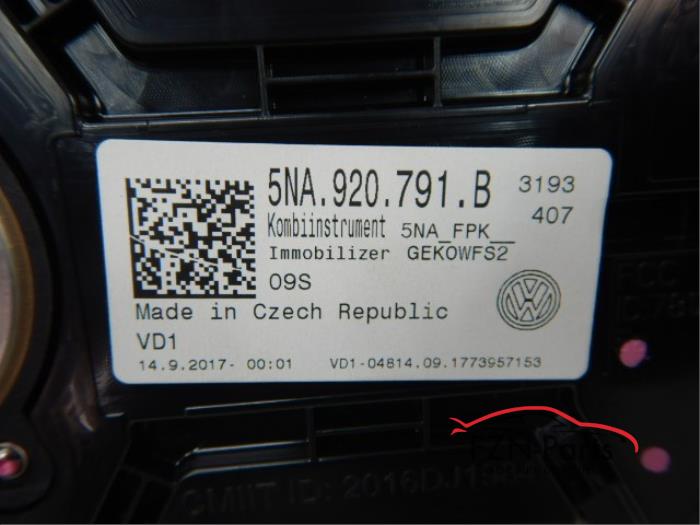 VW Tiguan 5NA Virtual cockpit Tellerunit Digitaal