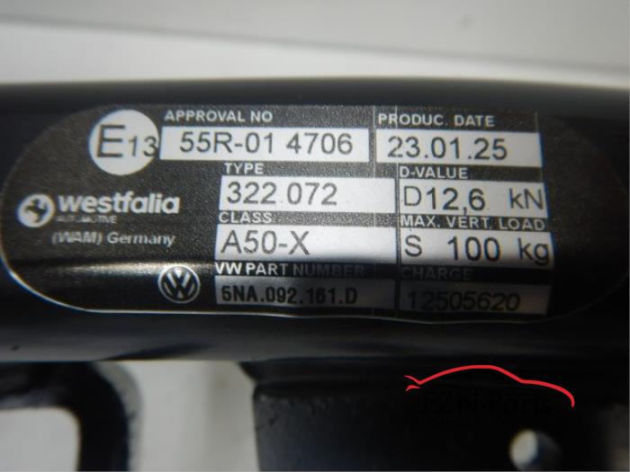 VW Tiguan 5NA FL Elektrisch wegklapbare trekhaak NIEUW